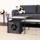dibea Felt Cat Cave with or without Cushion, Foldable Cuddly Cave for Cats, Shelf for Cats, 33 x 37 x 33 cm dibea Felt Cat Cave with or without Cushion, Foldable Cuddly Cave for Cats, Shelf for Cats, 33 x 37 x 33 cm