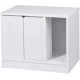 dobar® 35266e Zeta Cat Cabinet - Cat Cave for Cat Litter Trays - Cat House with Divider for Cat Litter Tray - Solid Wood Cat Furniture - 60 x 40 x 49 cm - White dobar® 35266e Zeta Cat Cabinet - Cat Cave for Cat Litter Trays - Cat House with Divider for Cat Litter Tray - Solid Wood Cat Furniture - 60 x 40 x 49 cm - White