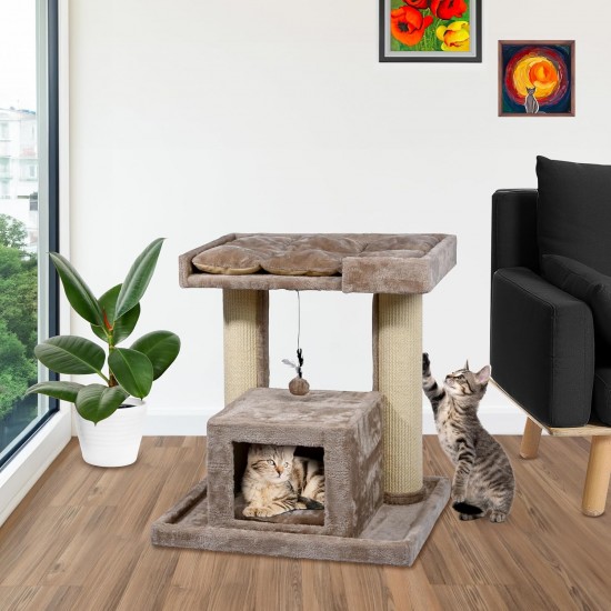 dobar® Premium Scratchy Wooden Cat Scratching Post with Extra Large and Sturdy Scratching Posts in Fancy Design – Also Suitable for Large Cats – 35 x 60 x 100 cm dobar® Premium Scratchy Wooden Cat Scratching Post with Extra Large and Sturdy Scratching Posts in Fancy Design – Also Suitable for Large Cats – 35 x 60 x 100 cm