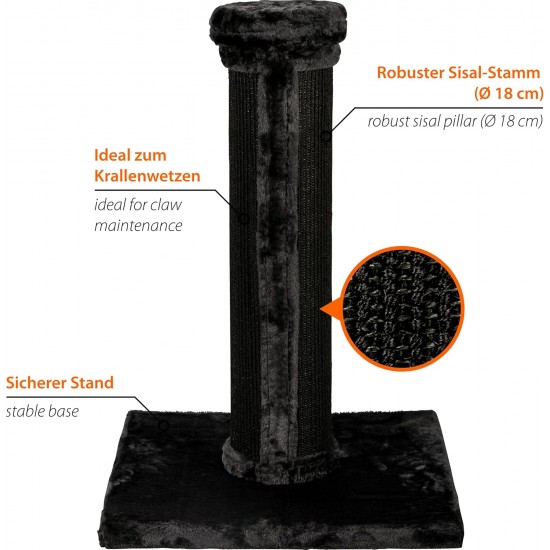 dobar® Premium Scratchy Wooden Cat Scratching Post with Extra Large and Sturdy Scratching Posts in Fancy Design – Also Suitable for Large Cats – 35 x 60 x 100 cm dobar® Premium Scratchy Wooden Cat Scratching Post with Extra Large and Sturdy Scratching Posts in Fancy Design – Also Suitable for Large Cats – 35 x 60 x 100 cm