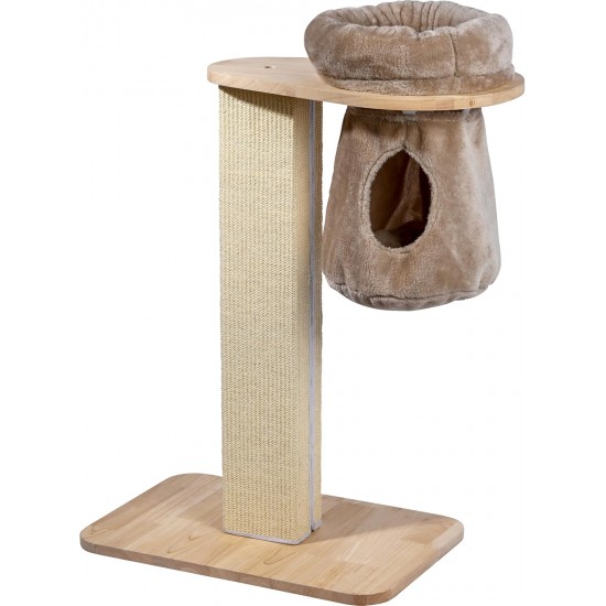 dobar® Premium Scratchy Wooden Cat Scratching Post with Extra Large and Sturdy Scratching Posts in Fancy Design – Also Suitable for Large Cats – 35 x 60 x 100 cm dobar® Premium Scratchy Wooden Cat Scratching Post with Extra Large and Sturdy Scratching Posts in Fancy Design – Also Suitable for Large Cats – 35 x 60 x 100 cm