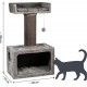 dobar® Premium Scratchy Wooden Cat Scratching Post with Extra Large and Sturdy Scratching Posts in Fancy Design – Also Suitable for Large Cats – 35 x 60 x 100 cm dobar® Premium Scratchy Wooden Cat Scratching Post with Extra Large and Sturdy Scratching Posts in Fancy Design – Also Suitable for Large Cats – 35 x 60 x 100 cm