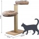 dobar® Premium Scratchy Wooden Cat Scratching Post with Extra Large and Sturdy Scratching Posts in Fancy Design – Also Suitable for Large Cats – 35 x 60 x 100 cm dobar® Premium Scratchy Wooden Cat Scratching Post with Extra Large and Sturdy Scratching Posts in Fancy Design – Also Suitable for Large Cats – 35 x 60 x 100 cm