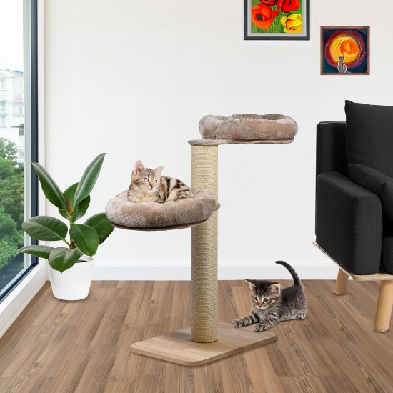 dobar® Premium Scratchy Wooden Cat Scratching Post with Extra Large and Sturdy Scratching Posts in Fancy Design – Also Suitable for Large Cats – 35 x 60 x 100 cm dobar® Premium Scratchy Wooden Cat Scratching Post with Extra Large and Sturdy Scratching Posts in Fancy Design – Also Suitable for Large Cats – 35 x 60 x 100 cm