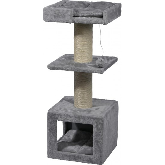 dobar® Premium Scratchy Wooden Cat Scratching Post with Extra Large and Sturdy Scratching Posts in Fancy Design – Also Suitable for Large Cats – 35 x 60 x 100 cm dobar® Premium Scratchy Wooden Cat Scratching Post with Extra Large and Sturdy Scratching Posts in Fancy Design – Also Suitable for Large Cats – 35 x 60 x 100 cm