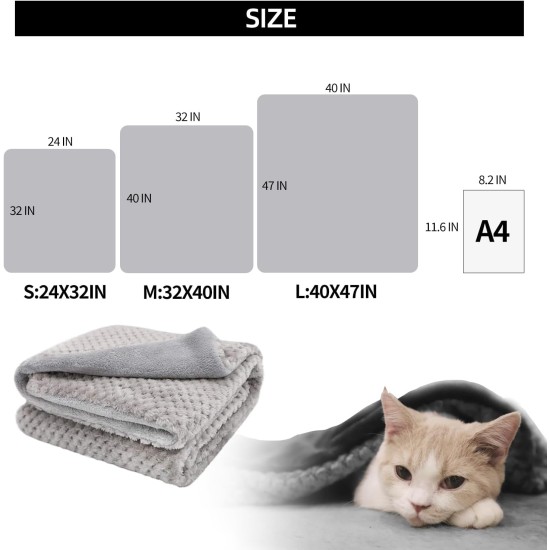 furrybaby Premium Fluffy Fleece Dog Blanket, Soft and Warm Pet Throw for Dogs and Cats (Blue, Size L (100 x 120 cm) furrybaby Premium Fluffy Fleece Dog Blanket, Soft and Warm Pet Throw for Dogs and Cats (Blue, Size L (100 x 120 cm)
