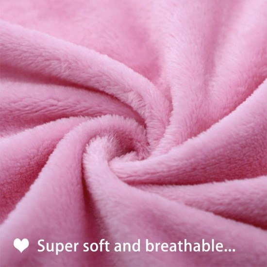 furrybaby Premium Fluffy Fleece Dog Blanket, Soft and Warm Pet Throw for Dogs and Cats (Pink, Size M (80 x 100 cm) furrybaby Premium Fluffy Fleece Dog Blanket, Soft and Warm Pet Throw for Dogs and Cats (Pink, Size M (80 x 100 cm)