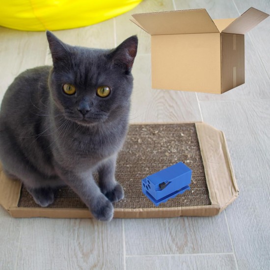 lasuroa Cardboard Cutter for Cat Scratching Posts, Handheld Cardboard Cutting Tool with Built-in Blade, Portable DIY Cutter for Cat Scratching Posts and Crafts (Dark Blue) lasuroa Cardboard Cutter for Cat Scratching Posts, Handheld Cardboard Cutting Tool with Built-in Blade, Portable DIY Cutter for Cat Scratching Posts and Crafts (Dark Blue)