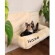 lionto Cat Bed for Heaters, Cat Heating Lounger, Cat Hammock for Heaters, Dark Grey