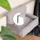 lionto Cat Bed for Heaters, Cat Heating Lounger, Cat Hammock for Heaters, Dark Grey