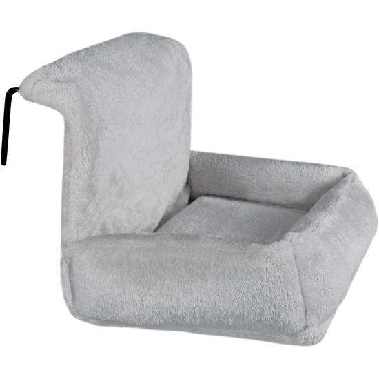 lionto Cat Bed for Heaters, Cat Heating Lounger, Cat Hammock for Heaters, Dark Grey lionto Cat Bed for Heaters, Cat Heating Lounger, Cat Hammock for Heaters, Dark Grey