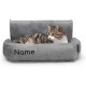 lionto Cat Bed for Heaters, Cat Heating Lounger, Cat Hammock for Heaters, Dark Grey