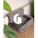 lionto Cat Bed for Heaters, Cat Heating Lounger, Cat Hammock for Heaters, Dark Grey