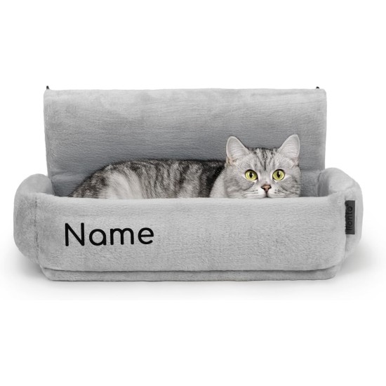 lionto Cat Bed for Heaters, Cat Heating Lounger, Cat Hammock for Heaters, Dark Grey lionto Cat Bed for Heaters, Cat Heating Lounger, Cat Hammock for Heaters, Dark Grey