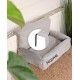 lionto Cat Bed for Heaters, Cat Heating Lounger, Cat Hammock for Heaters, Dark Grey