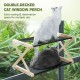 pecute Cat Window Seats (up to 20 kg), Cat Window Lounger Double Decker, Cat Hammock for Cats with Solid Wood and Metal, Sturdy Cat Hammock Window with Suction Cup