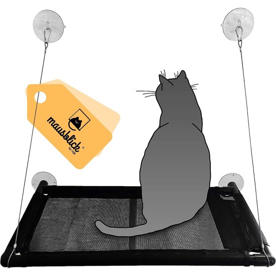 riijk Window Cat Hammock for Cats up to 23 kg, Extra Stable Window Lounger for Cats, Cat Bed Window Seat riijk Window Cat Hammock for Cats up to 23 kg, Extra Stable Window Lounger for Cats, Cat Bed Window Seat