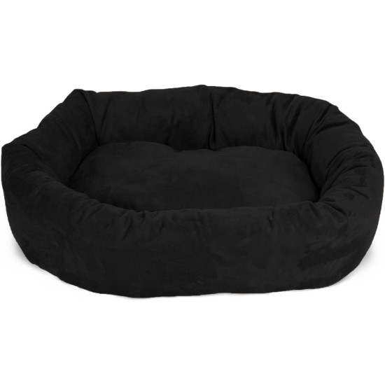 suede bagel-shaped dog bed suede bagel-shaped dog bed