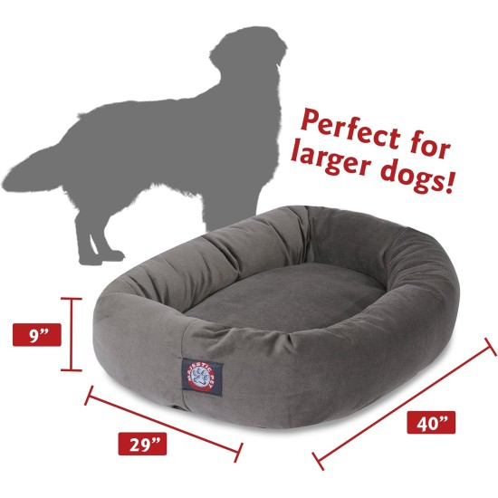 suede bagel-shaped dog bed suede bagel-shaped dog bed