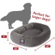 suede bagel-shaped dog bed suede bagel-shaped dog bed