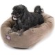 suede bagel-shaped dog bed suede bagel-shaped dog bed