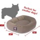suede bagel-shaped dog bed suede bagel-shaped dog bed