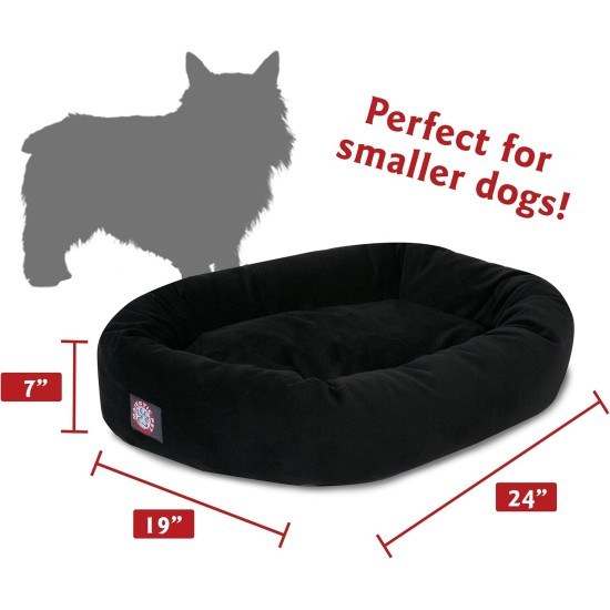suede bagel-shaped dog bed suede bagel-shaped dog bed