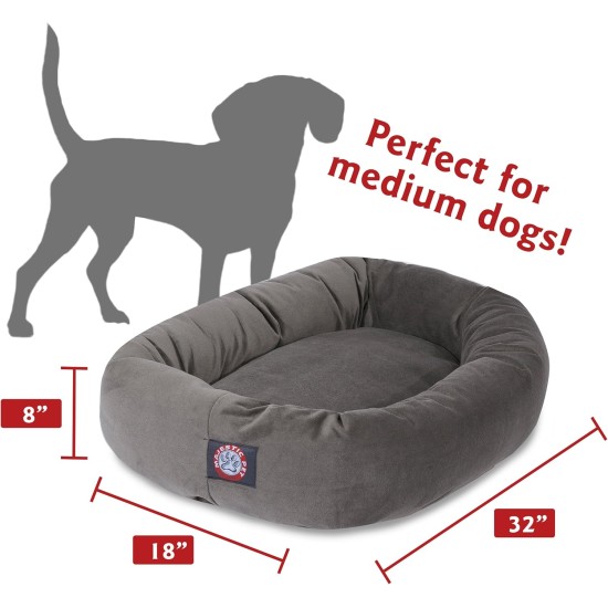 suede bagel-shaped dog bed suede bagel-shaped dog bed