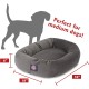 suede bagel-shaped dog bed suede bagel-shaped dog bed