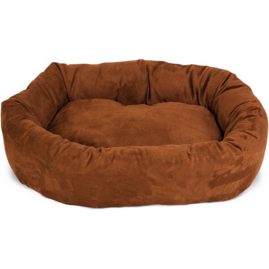 suede bagel-shaped dog bed suede bagel-shaped dog bed
