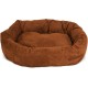 suede bagel-shaped dog bed suede bagel-shaped dog bed