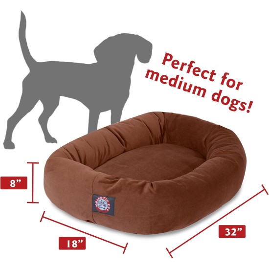 suede bagel-shaped dog bed suede bagel-shaped dog bed