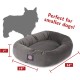 suede bagel-shaped dog bed suede bagel-shaped dog bed