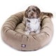 suede bagel-shaped dog bed suede bagel-shaped dog bed