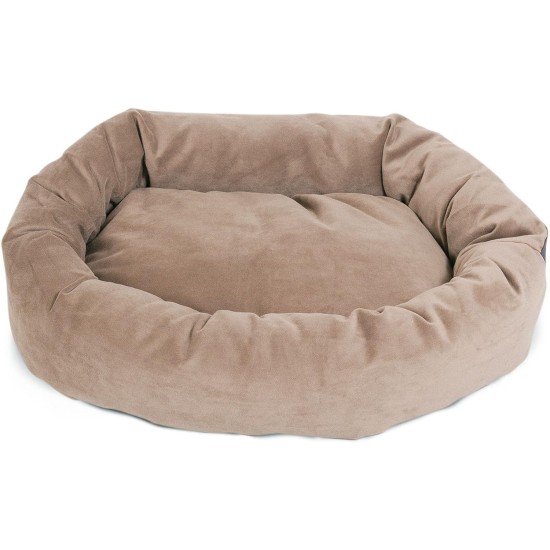suede bagel-shaped dog bed suede bagel-shaped dog bed