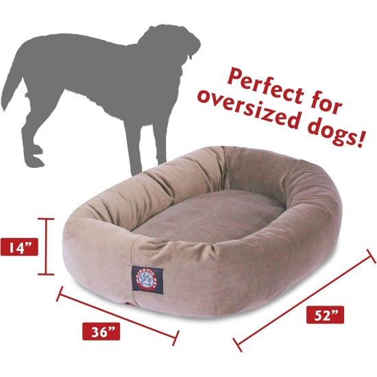 suede bagel-shaped dog bed suede bagel-shaped dog bed
