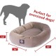 suede bagel-shaped dog bed suede bagel-shaped dog bed
