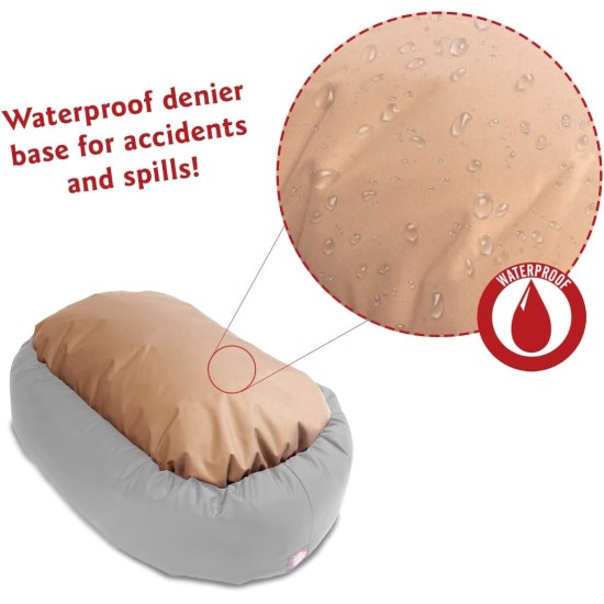 suede bagel-shaped dog bed suede bagel-shaped dog bed
