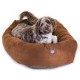 suede bagel-shaped dog bed suede bagel-shaped dog bed