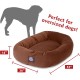 suede bagel-shaped dog bed suede bagel-shaped dog bed