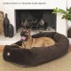 suede bagel-shaped dog bed suede bagel-shaped dog bed