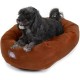 suede bagel-shaped dog bed suede bagel-shaped dog bed
