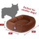suede bagel-shaped dog bed suede bagel-shaped dog bed