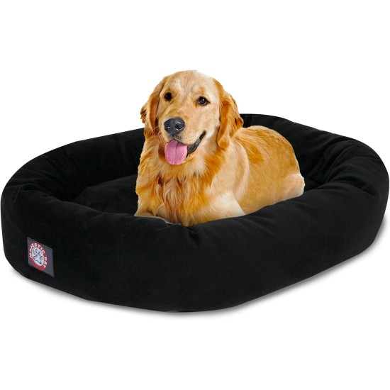 suede bagel-shaped dog bed suede bagel-shaped dog bed