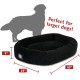 suede bagel-shaped dog bed suede bagel-shaped dog bed