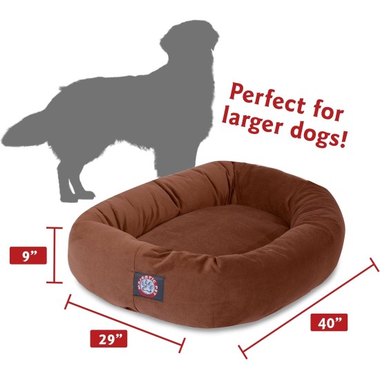 suede bagel-shaped dog bed suede bagel-shaped dog bed