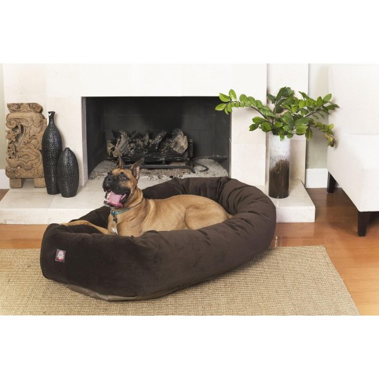 suede bagel-shaped dog bed suede bagel-shaped dog bed