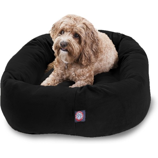 suede bagel-shaped dog bed suede bagel-shaped dog bed