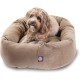 suede bagel-shaped dog bed suede bagel-shaped dog bed