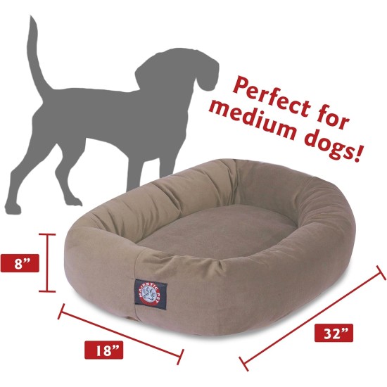 suede bagel-shaped dog bed suede bagel-shaped dog bed